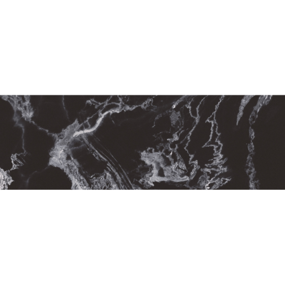 Keros Broussard Negro 30×90 μαύρο glossy πλακάκι τοίχου